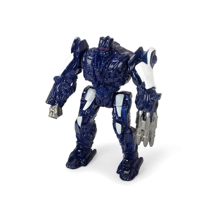 Figurina robot, Jokomisiada, Forma Dickie Transformers Barricade, Metal, Albastru/alb