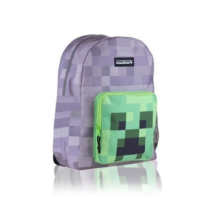 Minecraft hátizsák - Creeper Gray