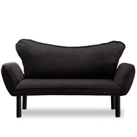 canapea cu brate rabatabile 2 locuri negru 150x65cm imagen 29_0_
0