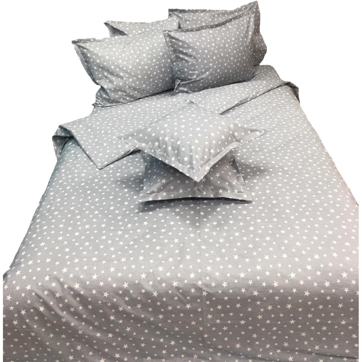 Set lenjerie cu elastic, 8 piese bumbac ranforce, pentru saltea de 1,40m, by Liz Line - L8RE17140