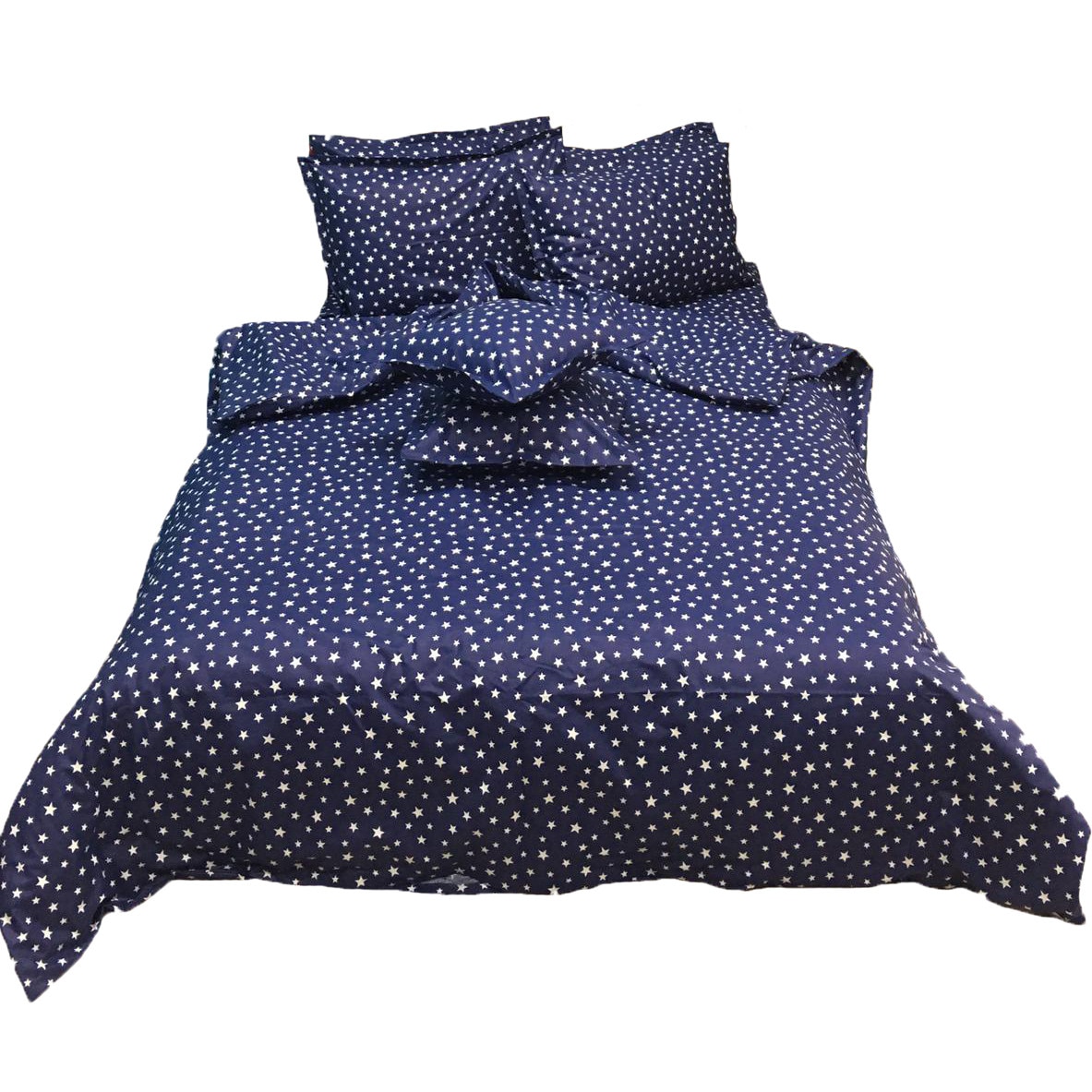 Set lenjerie cu elastic, 8 piese bumbac ranforce, pentru saltea de 1,40m, by Liz Line - L8RE19140