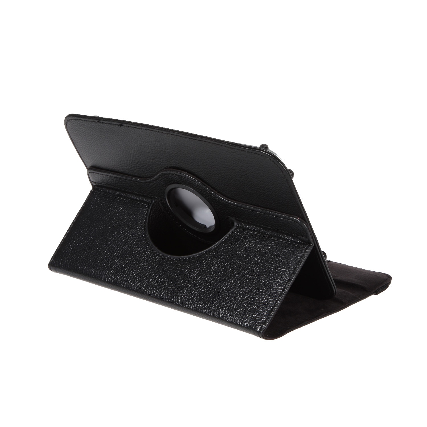 Husa de protectie 360° pentru tableta Universala, 7’’, Piele ecologica, Negru