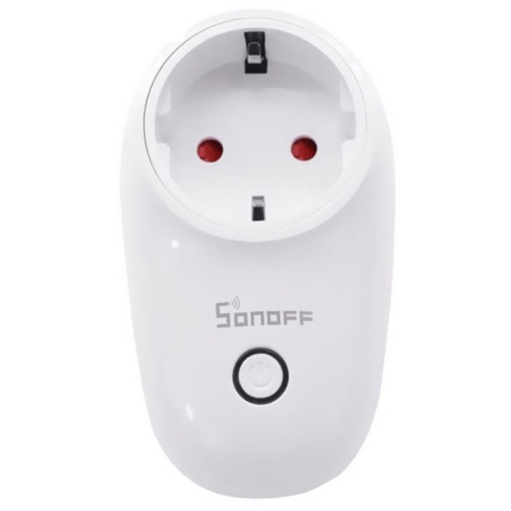 Интелигентен контакт Sonoff S26, Wi-Fi, 10A, 2200W, Съвместим с Android/iOS