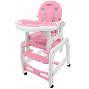 Scaun si masa 2 in 1, pentru alimentare, picioare antiderapante, scaun cu centura in 5 puncte, tavita reglabila, 104 x 57.5 x 60 cm Scaun si masa 2 in 1, pentru alimentare, picioare antiderapante, scaun cu centura in 5 puncte, tavita reglabila, 104 x 57.5 x 60 cm
