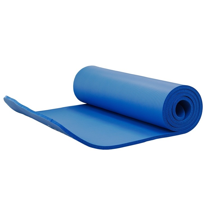 Saltea Yoga Spacer, material NBR, dimensiune 1830 x 610 x 10 mm, albastra, SP-YOGA-BLUE