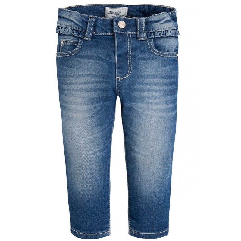 Blugi, Mayoral, bebe fetita, denim, Albastru