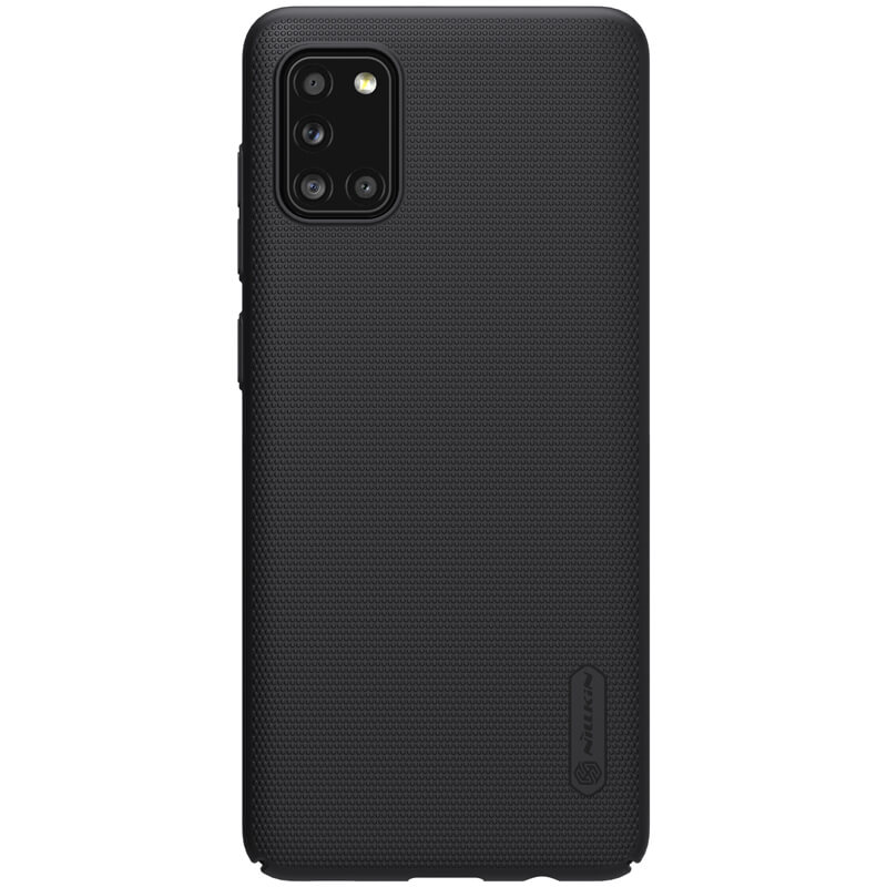 Husa protectie spate din plastic texturat negru, pentru Samsung Galaxy A31- Nillkin Frosted Shield