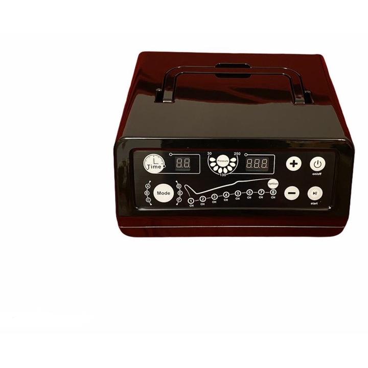 Професионален Апарат За Лимфен Дренаж И Пресотерапия, Alhena® Fofo FO3001 Digital, 8 Камери, За Стимулиране На Кръвообращението, Пресомасаж За Отслабване, Релаксация И Тонизиране, За Домашна Или Професионална Употреба, Размер XL