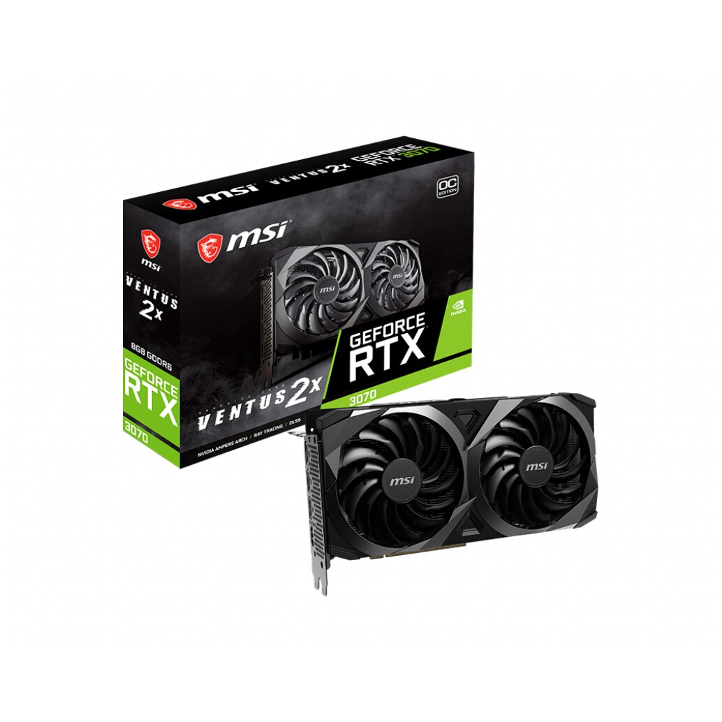2X VENTUS 3070 RTX™ GeForce® MSI video Placa OC 2X Ventus 3070 RTX GeForce 2253★MSI OC GDDR6 8GB LHR, グラフィックボード・グラボ・ビデオカード