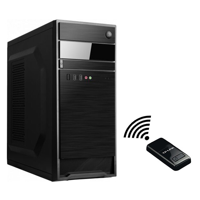PC Tower Pro610, Intel Core I3 6100, RAM 16GB, stocare 240SSD, Placa video GT730, 4GB DDR3, 64-bit, WiFi, Noir