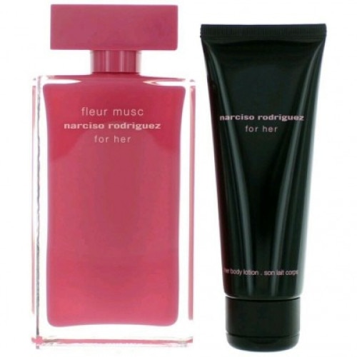 Set Narciso Rodriguez, For Her Fleur Musc, Femei: Apa de Parfum, 100 ml + Lotiune de corp, 75 ml