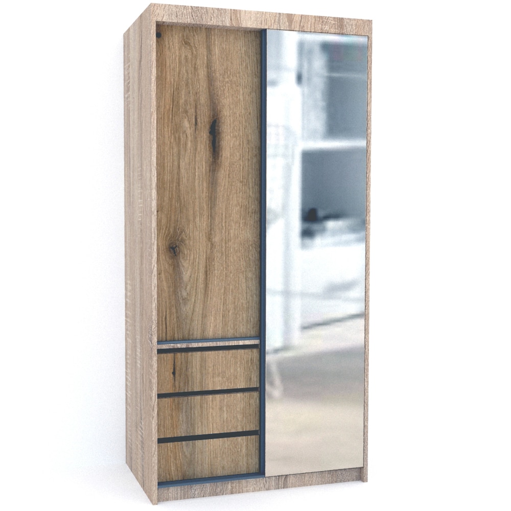 Dressing Genarom Bob, Stejar Sonoma / Decor K365, 100 x 207 x 65 cm