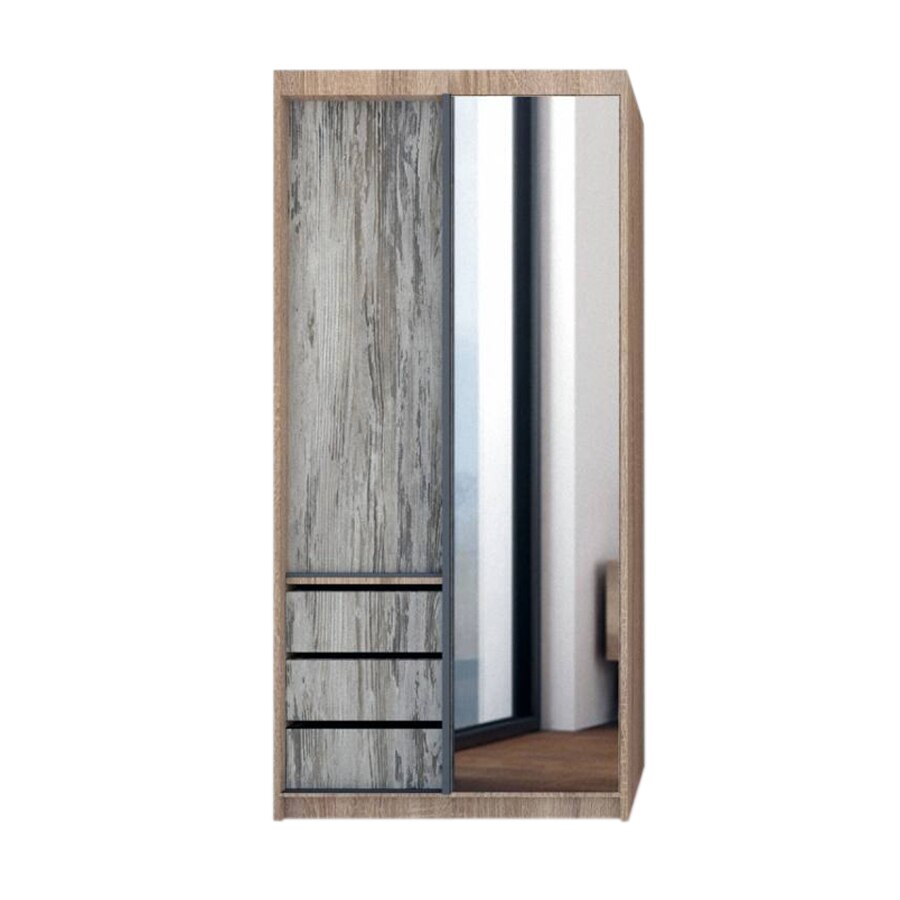 Dressing Genarom Bob, Stejar Sonoma / Decor K084, 100 x 207 x 65 cm