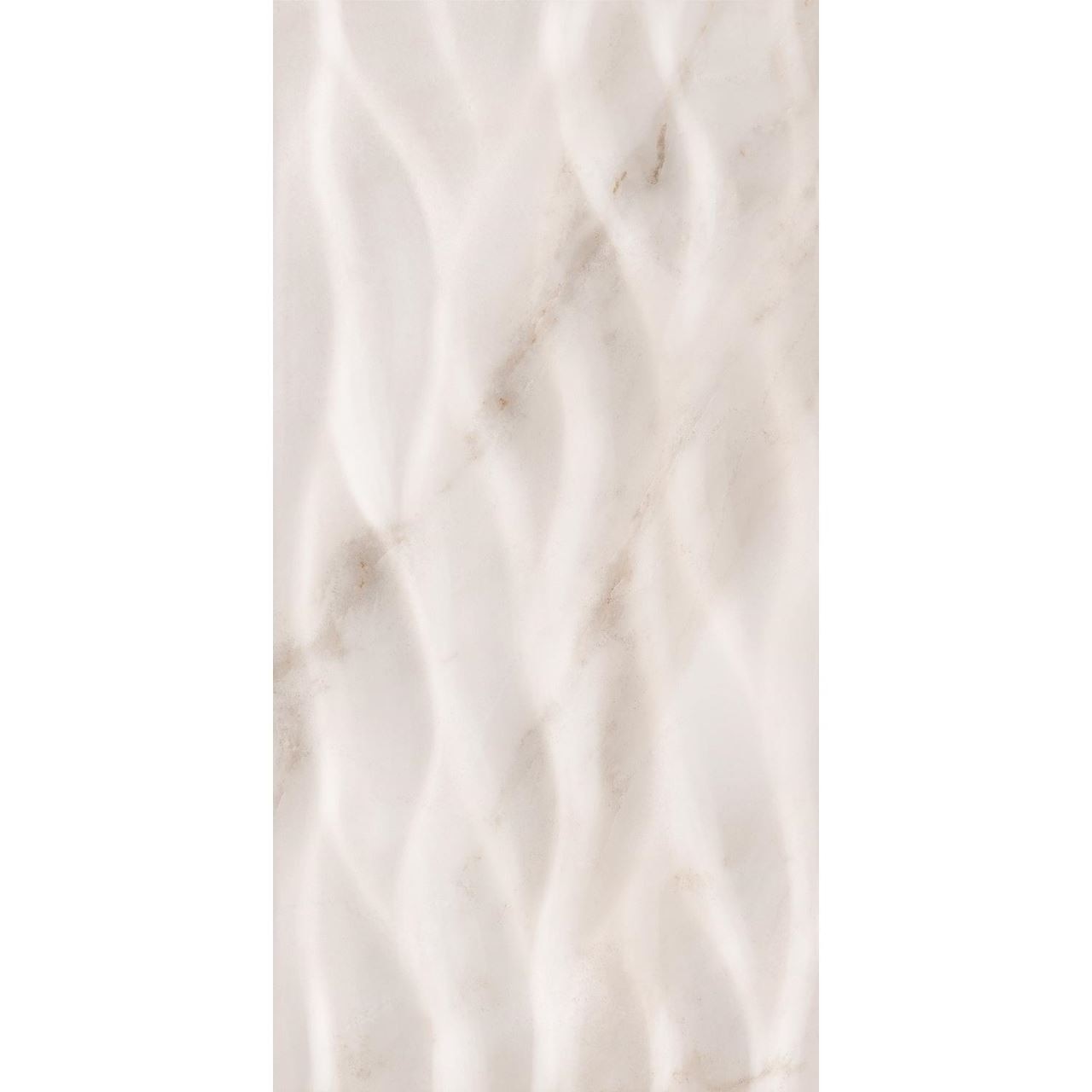 Faianta tip marmura cu aspect 3D Leaves 30x60, Crem, Cutie 1.63 MP