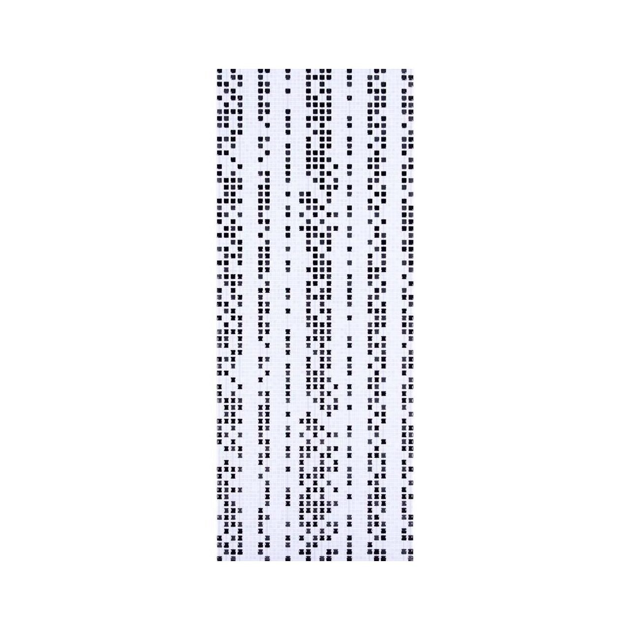 Piesa decorativa 2783 Mania 20x50 cm, Alb/Negru