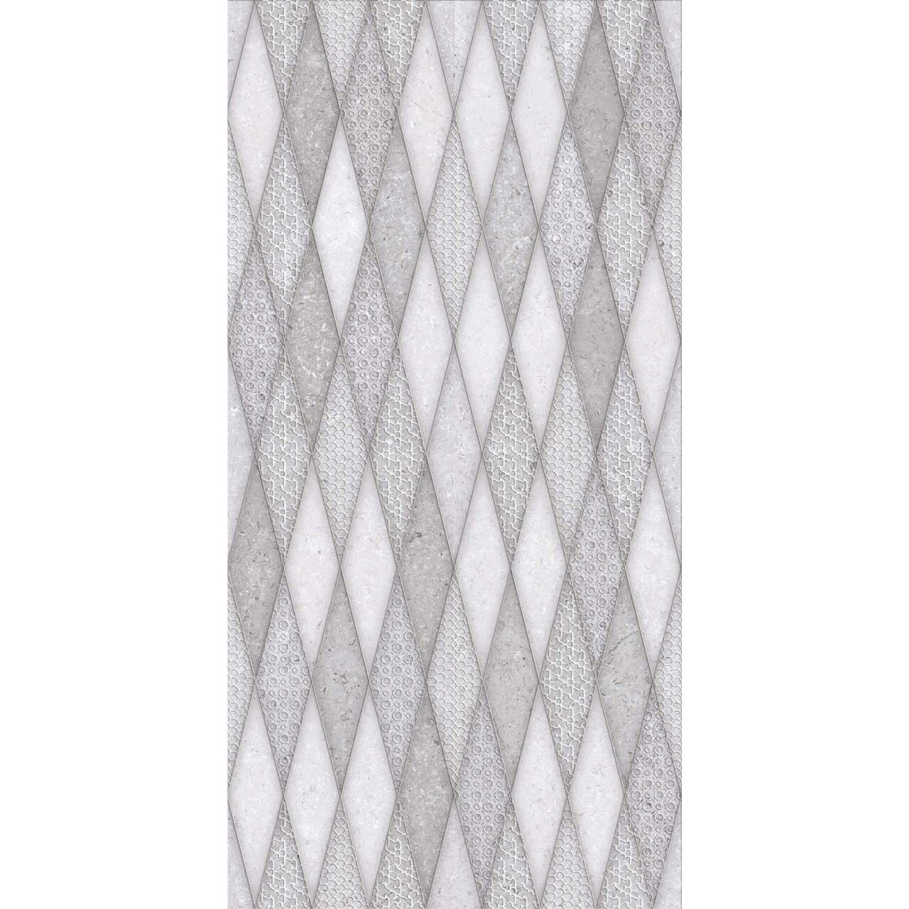 Piesa decorativa 4621 Palazzo Diamond Grey, 30x60 cm, Gri, Cutie 1.62 MP