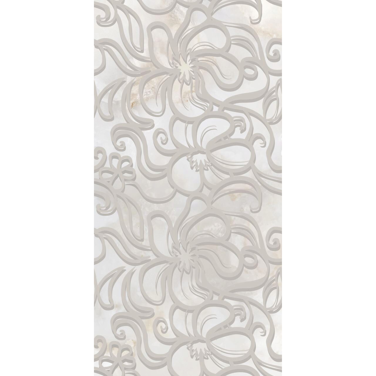 Piesa decorativa 1860 Selena Lace Grey, 25x50 cm, Gri