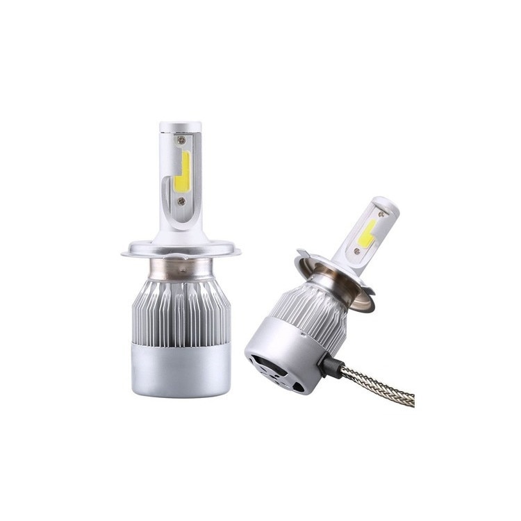 Kit 2 LED-uri Auto H4 48W 3800 Lumeni 6000K C6, 12 Volti