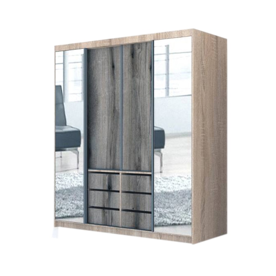 Dressing Genarom Day, Stejar Sonoma / Decor K366, 200 x 207 x 65 cm