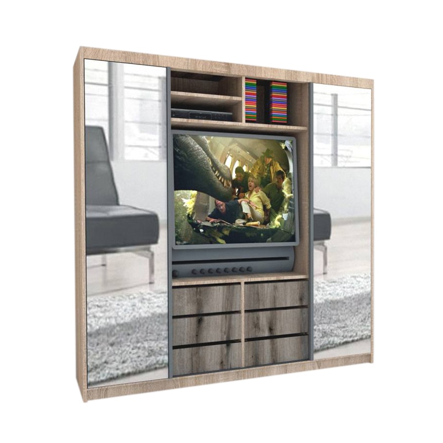 Dressing Genarom Rtv, Stejar Sonoma / Decor K366, 200 x 207 x 65 cm