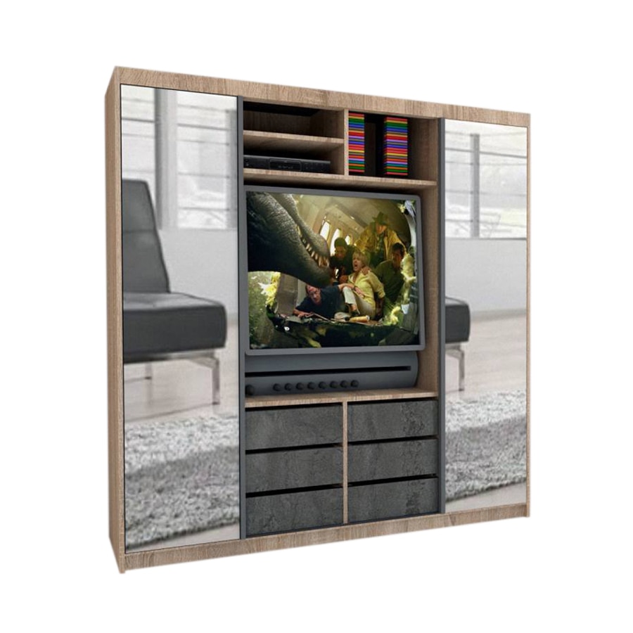 Dressing Genarom Rtv, Stejar Sonoma / Decor K352, 200 x 207 x 65 cm