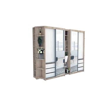 Dressing Genarom Bell, Stejar Sonoma / Decor 8508, 280 x 207 x 65 cm Dressing Genarom Bell, Stejar Sonoma / Decor 8508, 280 x 207 x 65 cm