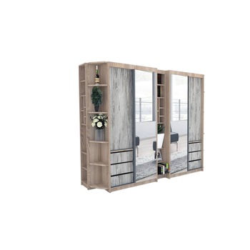 Dressing Genarom Bell, Stejar Sonoma / Decor K084, 280 x 207 x 65 cm Dressing Genarom Bell, Stejar Sonoma / Decor K084, 280 x 207 x 65 cm