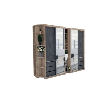 Dressing Genarom Bell, Stejar Sonoma / Decor K352, 280 x 207 x 65 cm Dressing Genarom Bell, Stejar Sonoma / Decor K352, 280 x 207 x 65 cm