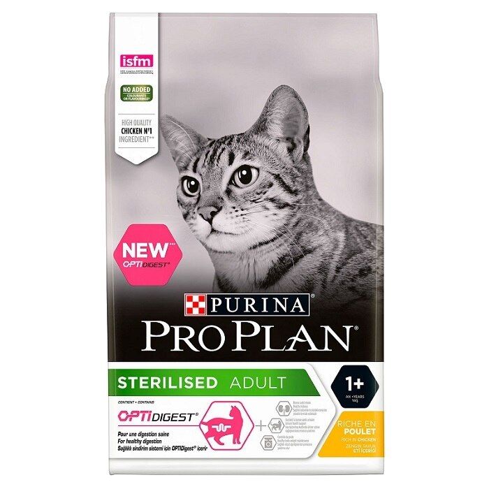 Hrana uscata pentru pisici Pro Plan Sterilised Optidigest, Pui, 400g