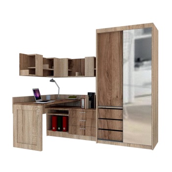 Ansamblu Birou si Dressing Genarom Bob, Stejar Sonoma / Decor K004 Ansamblu Birou si Dressing Genarom Bob, Stejar Sonoma / Decor K004