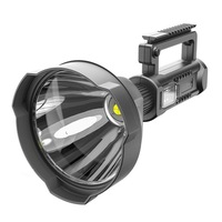 lanterna led de mana klausstech putere de 80 w rezistenta la apa 10000 mah tehnologie rezistenta la socuri lumina led design modern culoare negru imagen 12_0_
0