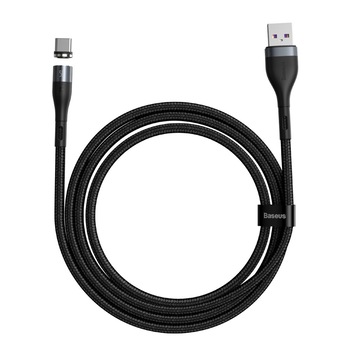 Cablu magnetic USB-C Baseus Zinc 5A 1m, incarcare rapida Cablu magnetic USB-C Baseus Zinc 5A 1m, incarcare rapida