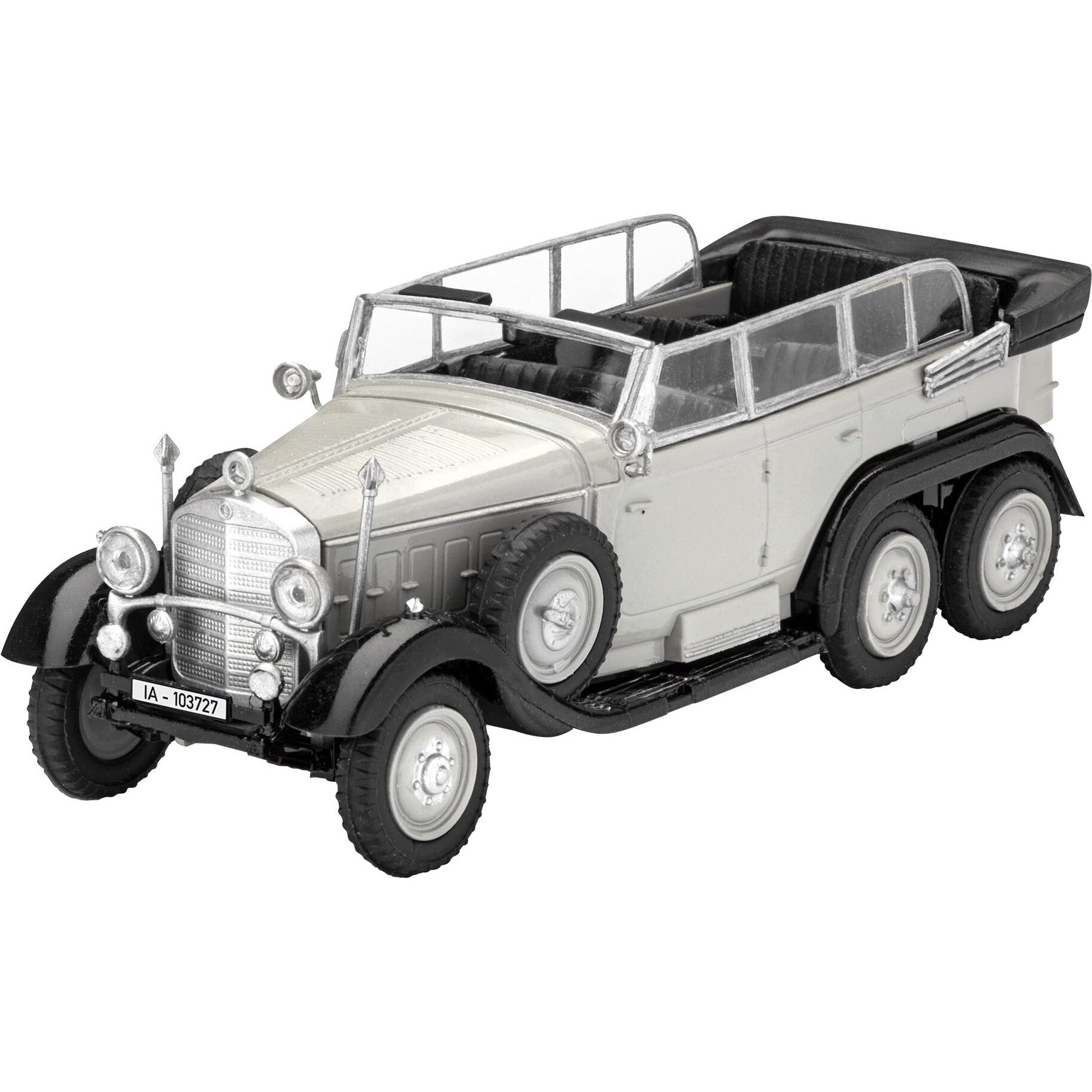 Automodel de construit ICM German Car with Passengers Mercedes G4 1939 production 1:35 ICM 35531