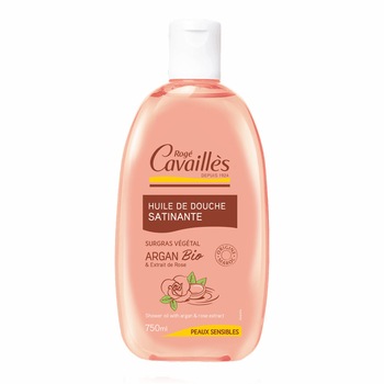 Ulei satinat pentru baie si dus Roge Cavailles cu argan si trandafir, 750 ml Ulei satinat pentru baie si dus Roge Cavailles cu argan si trandafir, 750 ml