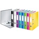 Biblioraft Leitz 180° WOW, ламиниран картон, A4, 52 mm, черен