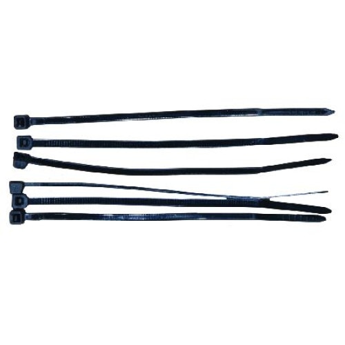 Set 100 de fasete, negre, Mega, 3.6 x 300mm