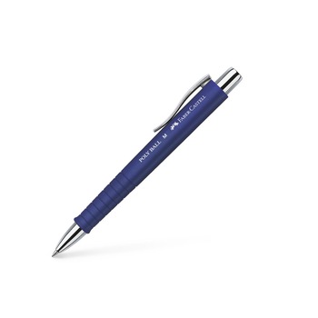 Pix cu mecanism Faber-Castell Poly Ball Urban, mina XB, albastru Pix cu mecanism Faber-Castell Poly Ball Urban, mina XB, albastru