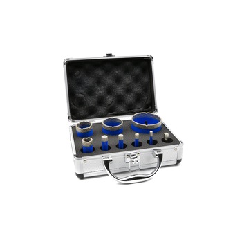Set 9 carote diamantate 6-68mm, GEKO G65102 Set 9 carote diamantate 6-68mm, GEKO G65102
