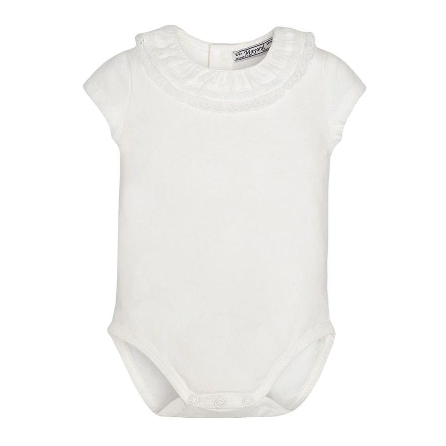 Body, Mayoral, casual, bebe fetita, alb, 9 luni