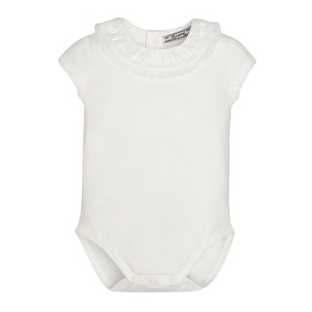 Body, Mayoral, casual, bebe fetita, alb, 9 luni Body, Mayoral, casual, bebe fetita, alb, 9 luni