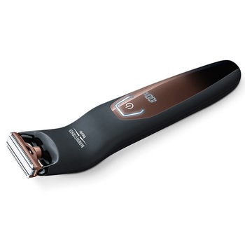 Aparat de tuns parul de pe corp, Beurer, HR 6000, cu accesoriu pentru tundere cu marime, Negru/Maro