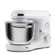 Mixer cu bol de 6L din inox, Biovita MB-1500PRO, 2 kg aluat, putere 1500W, 4 accesorii, 6 viteze + puls, Alb