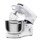 Mixer cu bol de 6L din inox, Biovita MB-1500PRO, 2 kg aluat, putere 1500W, 4 accesorii, 6 viteze + puls, Alb