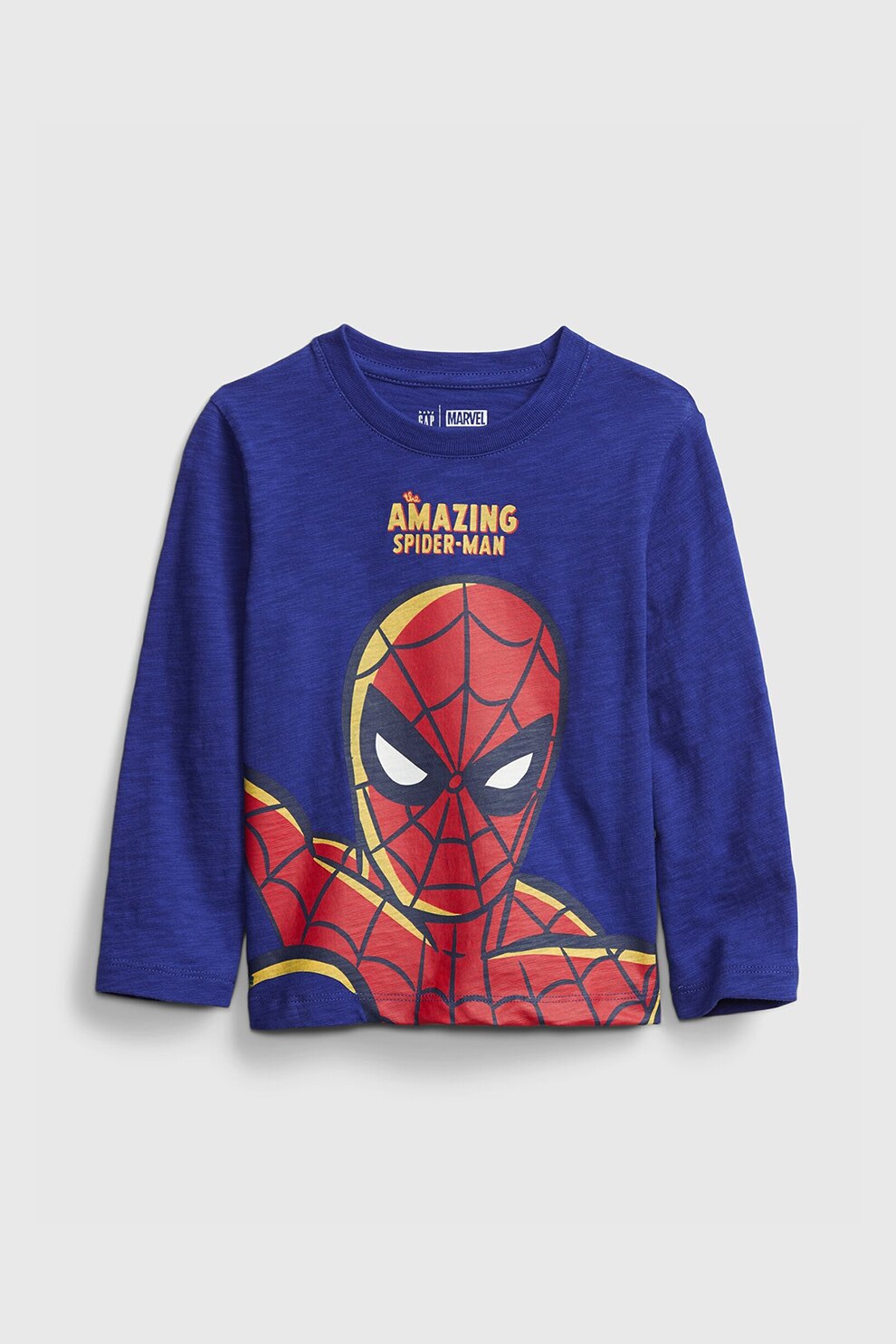 GAP, Bluza cu model grafic, Indigo/Rosu/Galben