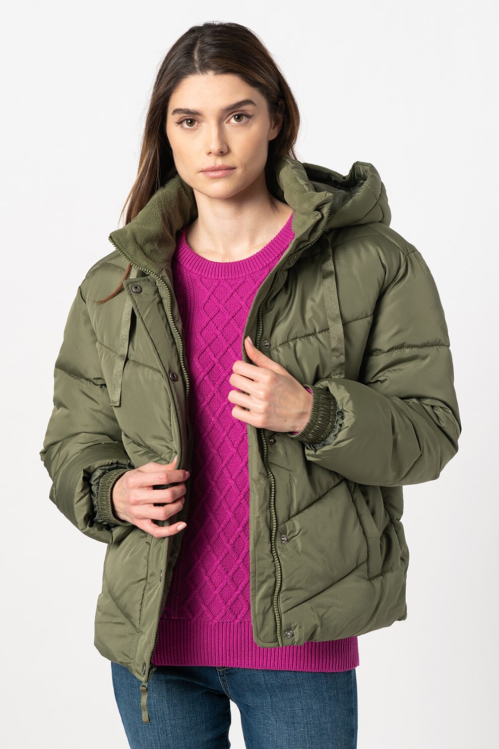 GAP, Geaca cu gluga, Verde feriga, M