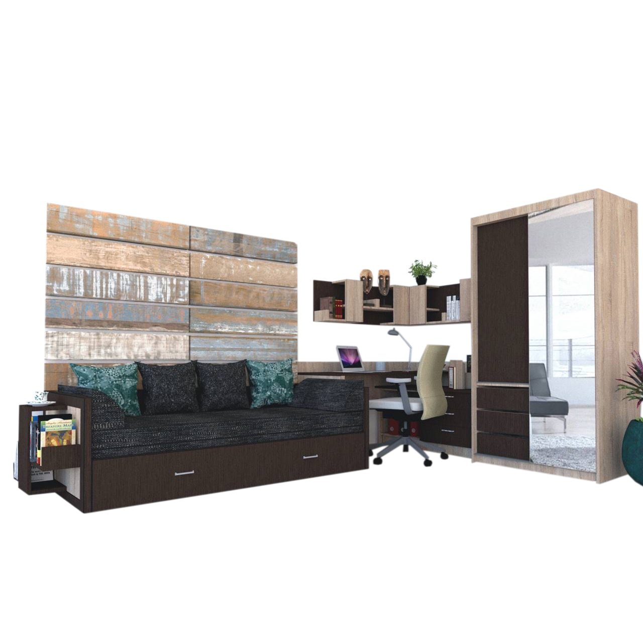 Camera Tineret Genarom Bob ST Stejar Sonoma / Decor 8548