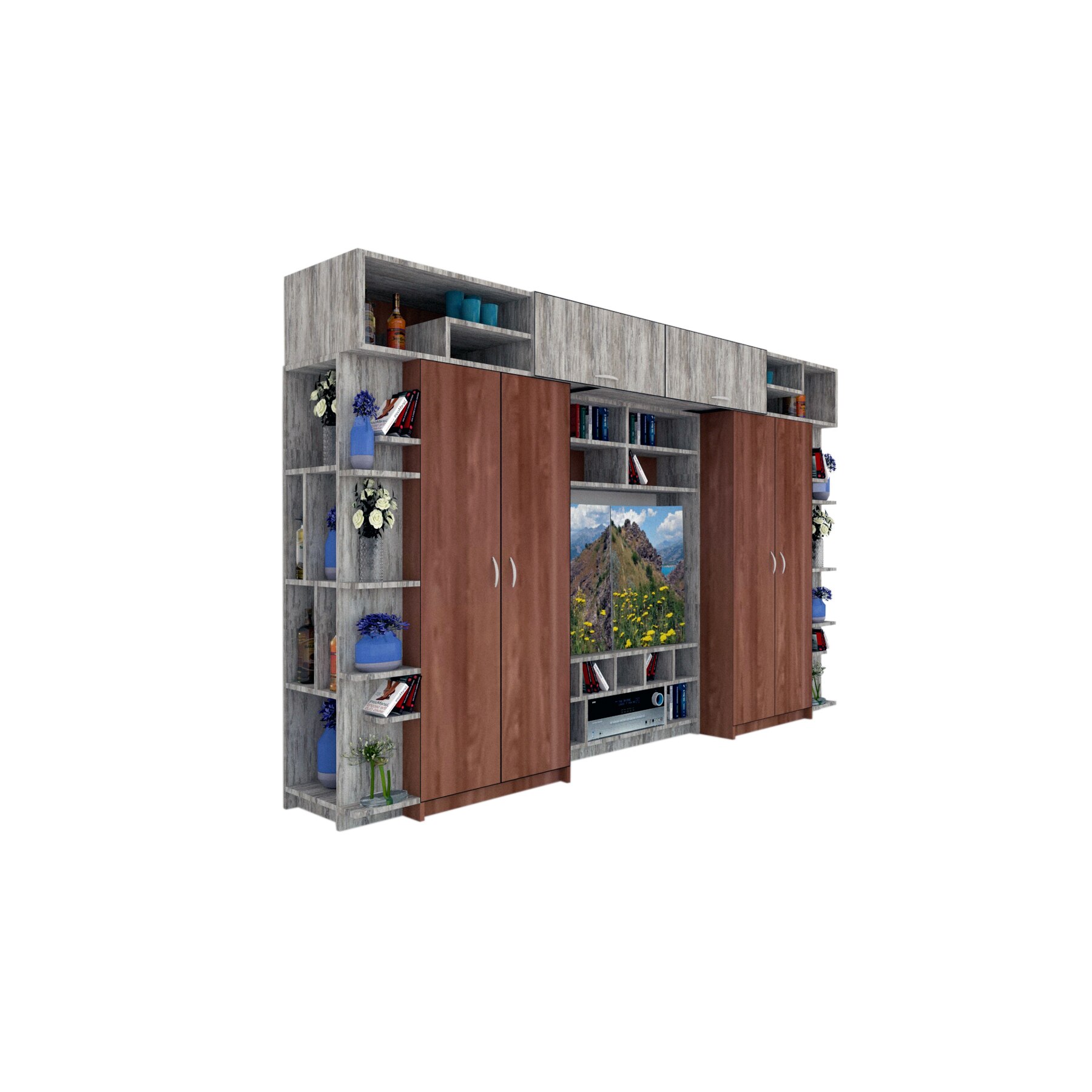 Living Genarom Alphag 340 , Nuc / Decor K084, 342 x 210 x 51 cm