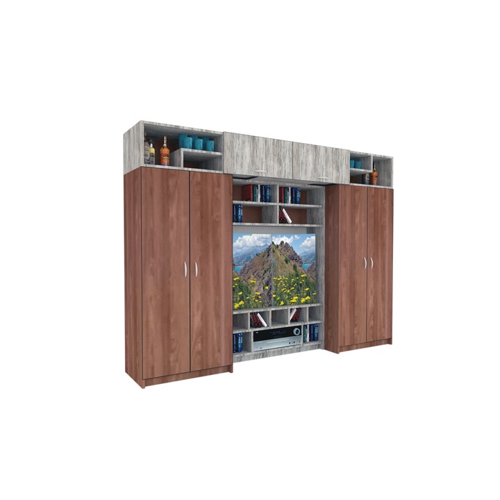 Living Genarom Alphag 280 , Nuc / Decor K084, 282 x 210 x 51 cm