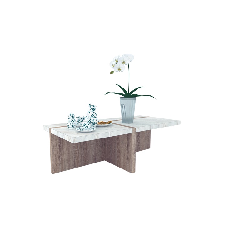 Masuta Genarom Bob, Stejar Sonoma / Decor K010, 120 x 40 x 55 cm