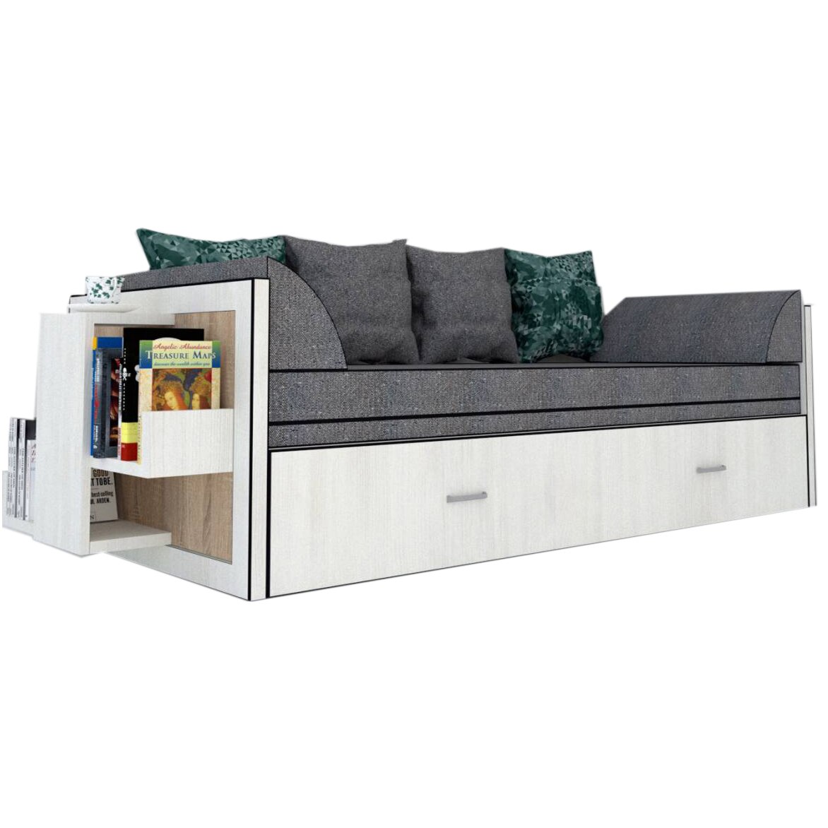 Canapea extensibila Genarom Bob St Gen 26 / Decor 8508, 223 x 61 x 79.5 cm